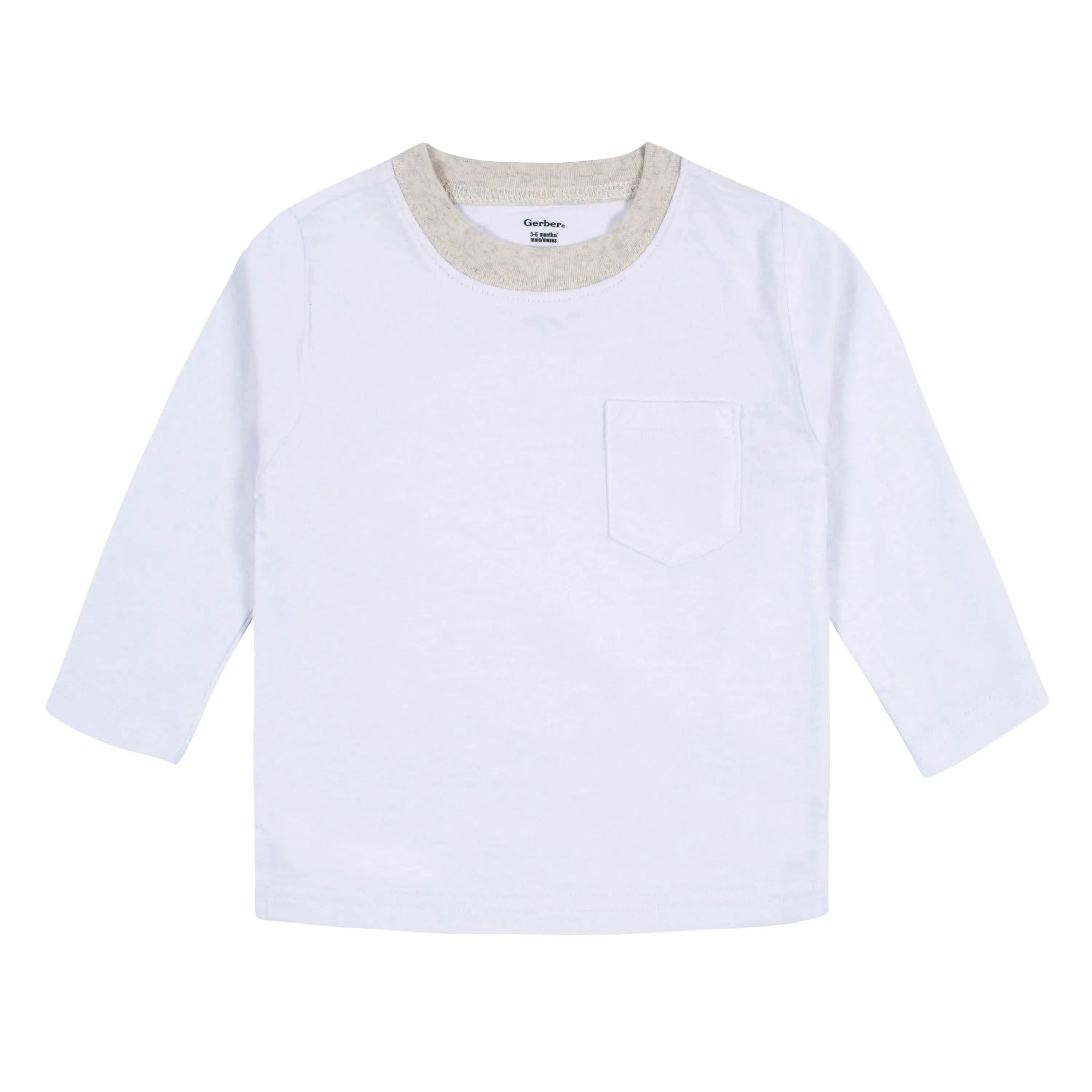 3-Pack Baby & Toddler Boys Royal Blues Long Sleeve Pocket Tees