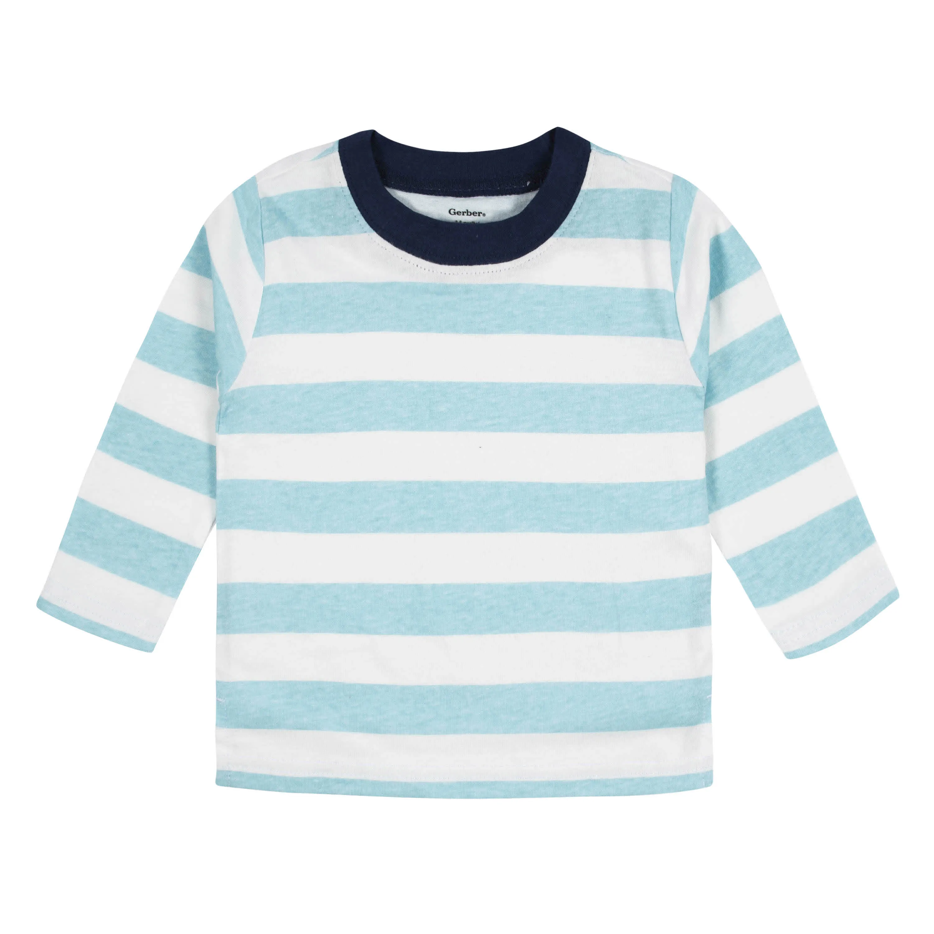 3-Pack Baby & Toddler Boys Royal Blues Long Sleeve Pocket Tees