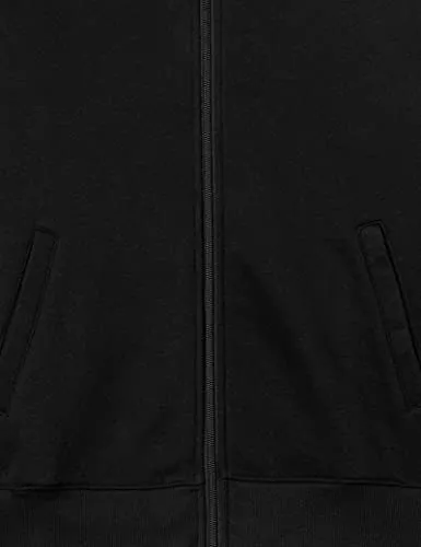 Amazon Essentials Men's Full-Zip Fleece Mock Neck Sweatshirt, Black, Large