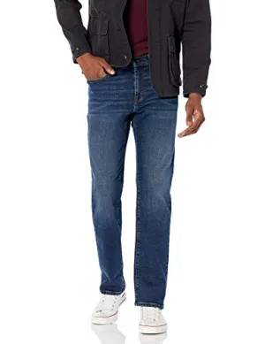 Amazon Essentials Men's Straight-Fit Stretch Bootcut Jean, Dark Vintage, 32W x 28L
