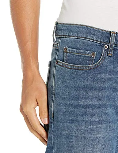 Amazon Essentials Men's Straight-Fit Stretch Bootcut Jean, Medium Vintage, 32W x 34L