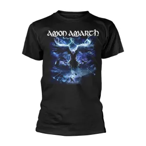 Amon Amarth Unisex T-shirt: Raven's Flight (Black) (back print)