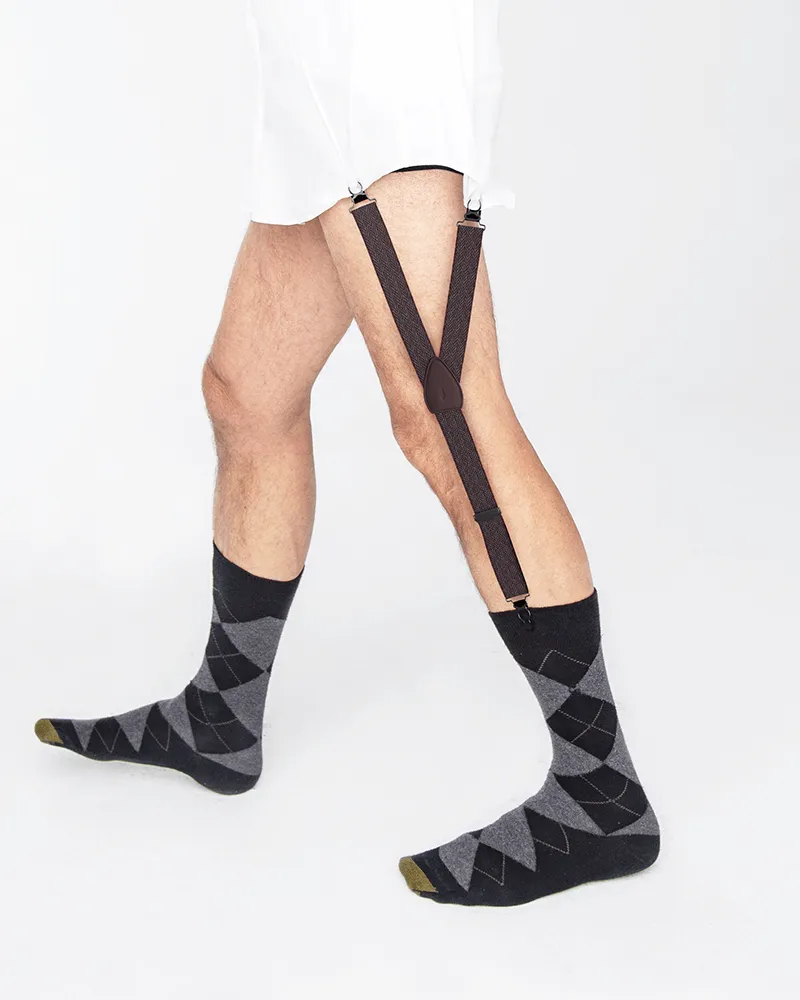 Amsterdam Maroon Shirttail Garters