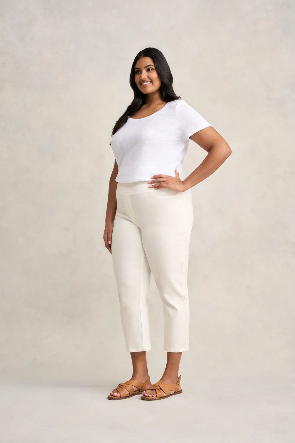 Bengajean® 7/8 Straight Leg - Cream