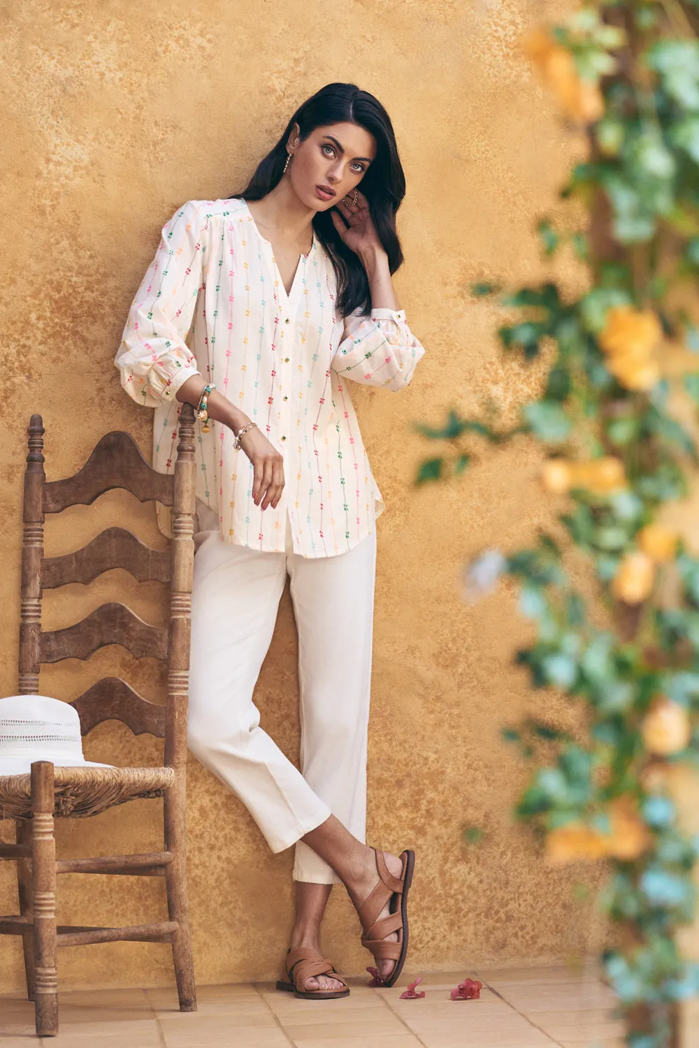 Bengajean® 7/8 Straight Leg - Cream