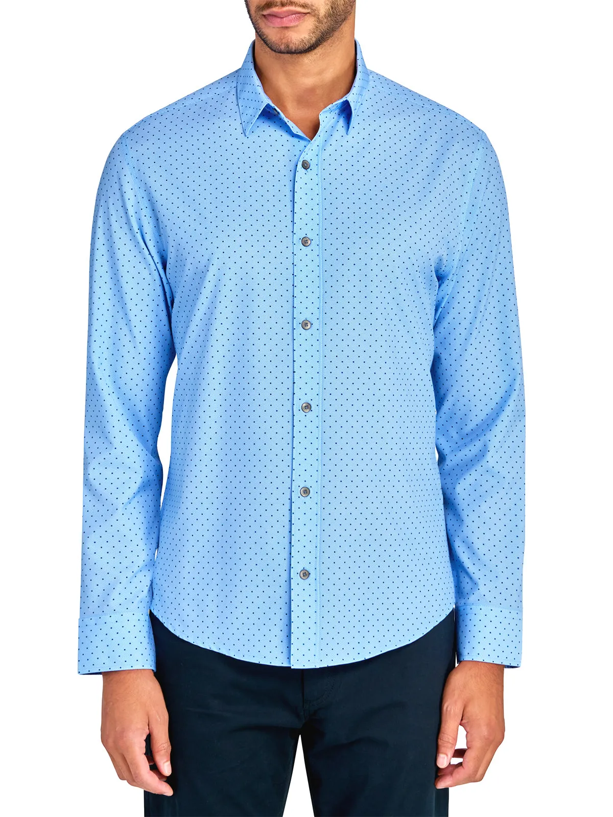 Blue Dot Long Sleeve Shirt