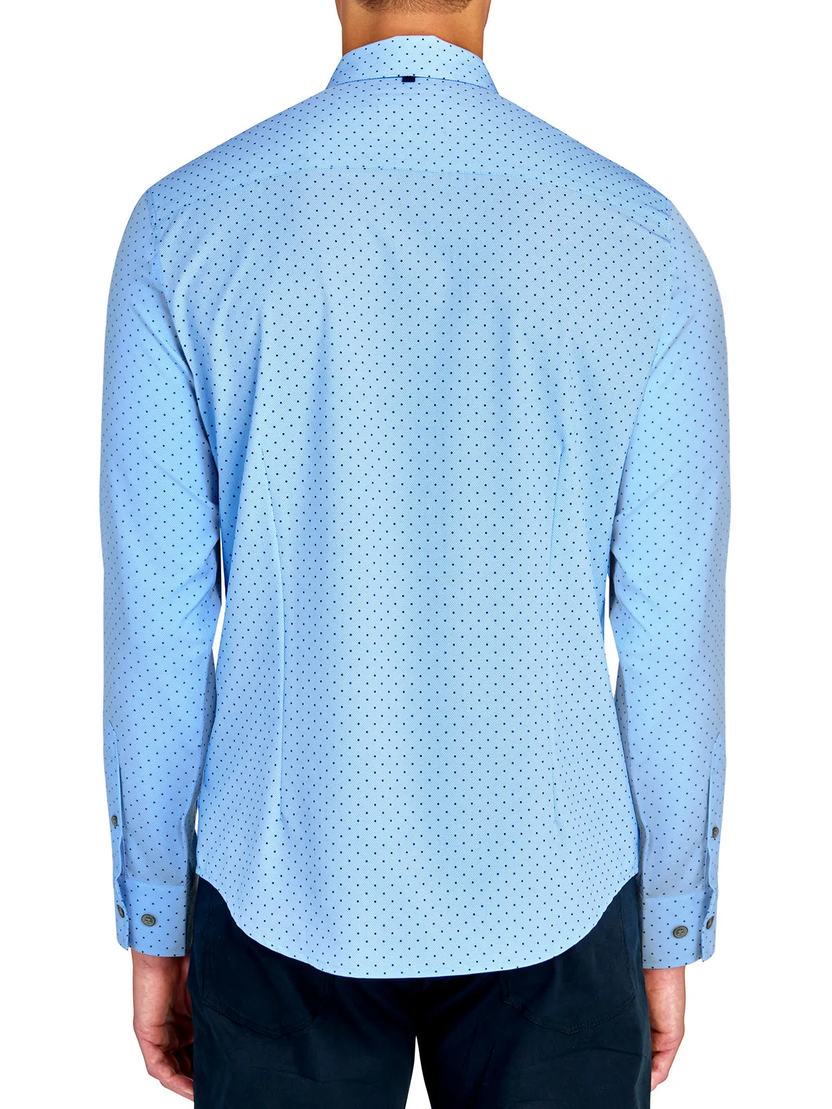 Blue Dot Long Sleeve Shirt