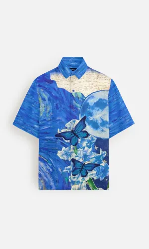 Blue Serenity Pure Ecovero (viscose) Short Sleeve Shirt