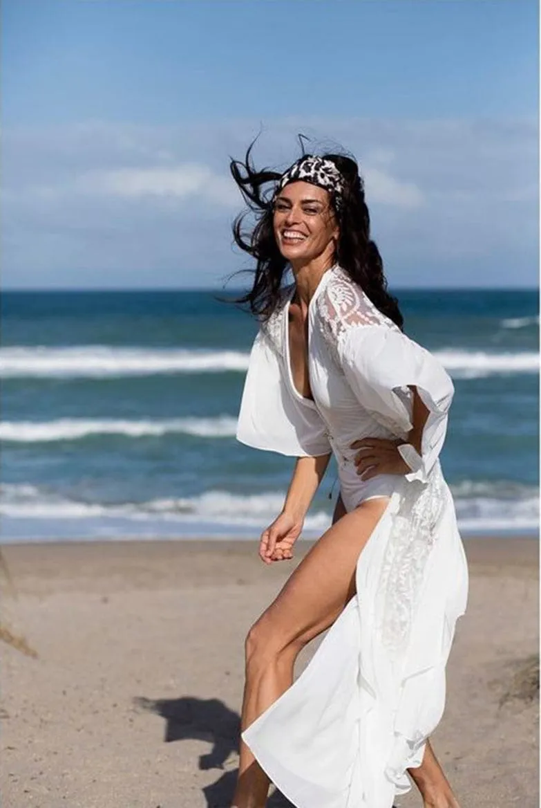 Bohemian Flare Sleeve Swimsuit Cover Up