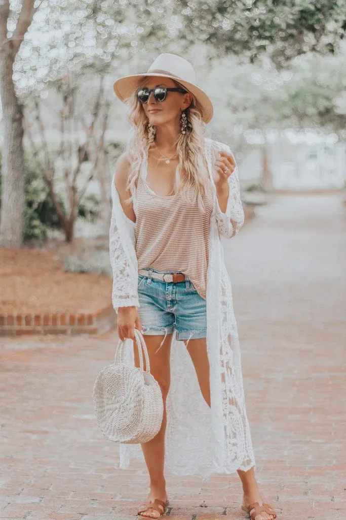 Bohemian Flare Sleeve Swimsuit Cover Up
