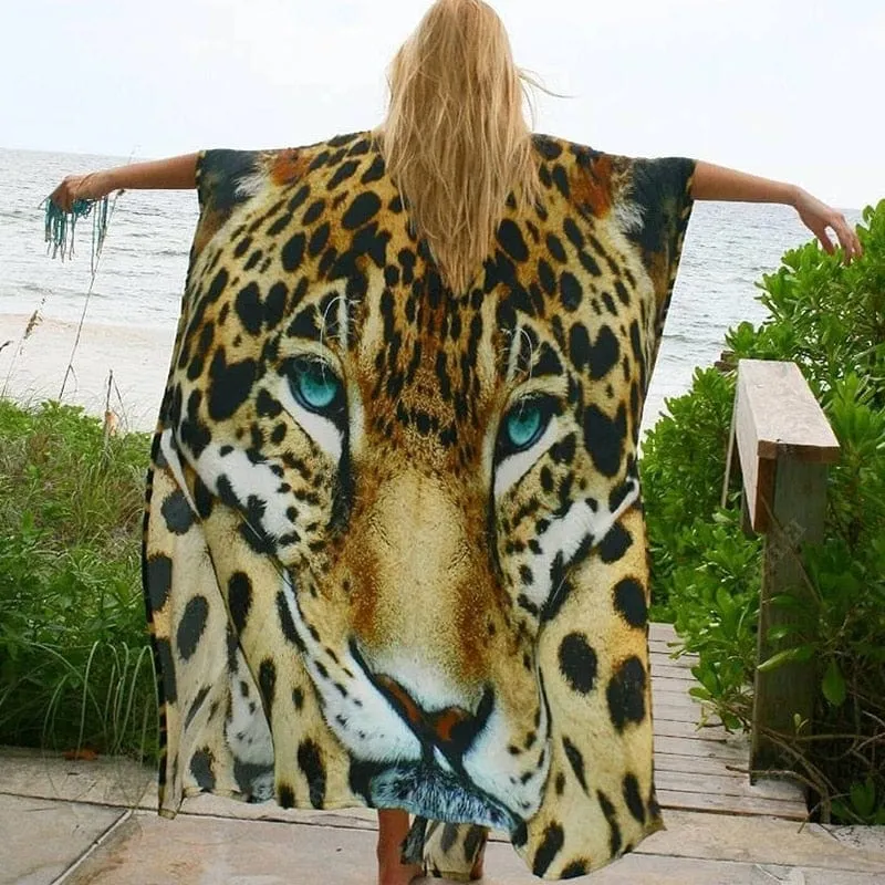 Bohemian Flare Sleeve Swimsuit Cover Up