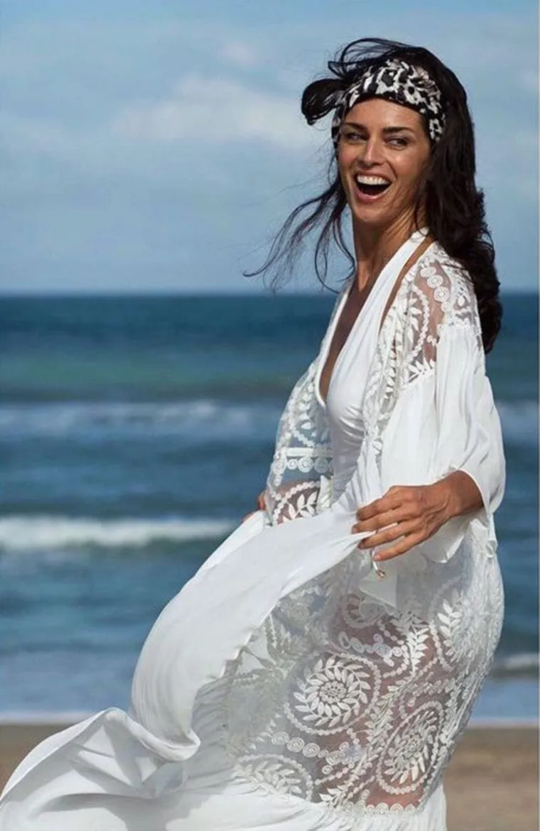 Bohemian Flare Sleeve Swimsuit Cover Up