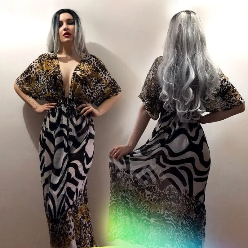 Bohemian Flare Sleeve Swimsuit Cover Up
