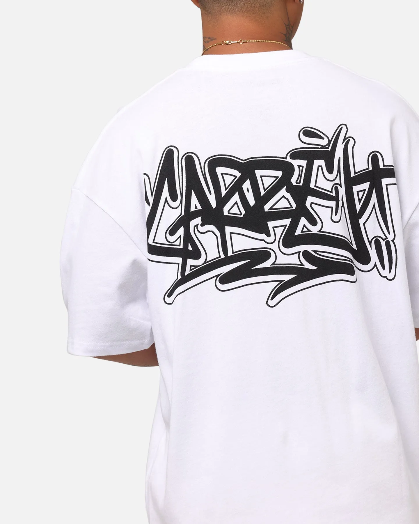 Carre Tagged Drop Shoulder T-Shirt White