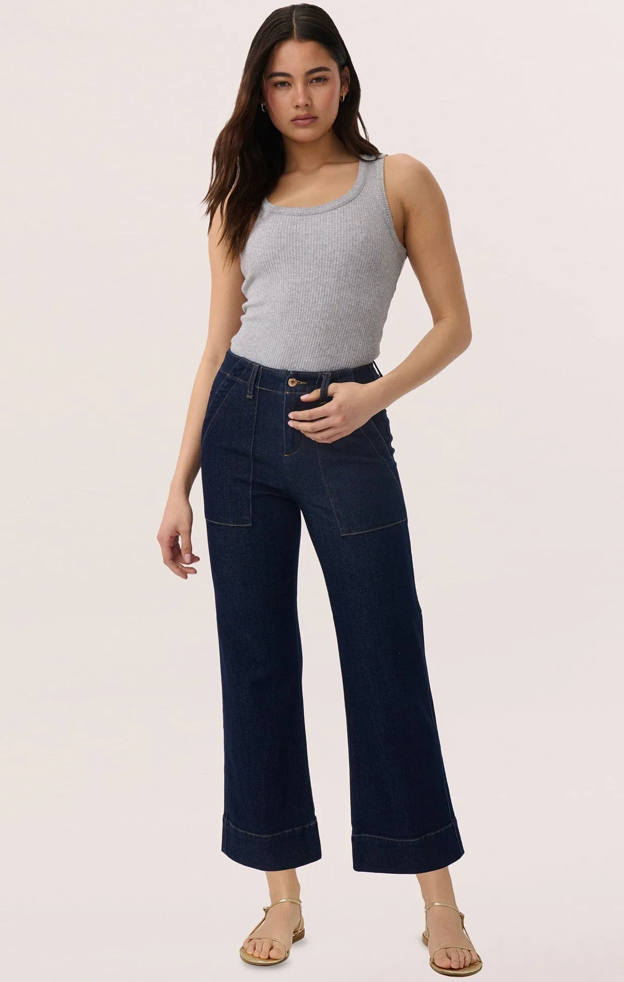 CELESTE WIDE LEG JEAN IN INDIGO
