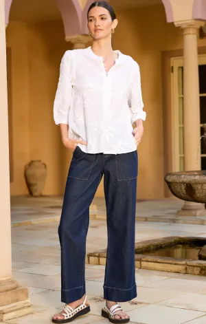 CELESTE WIDE LEG JEAN IN INDIGO