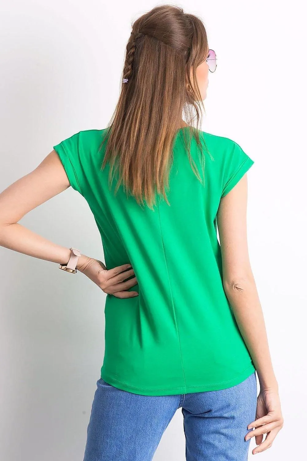Chic V-Neck Essential Cotton Top for Women