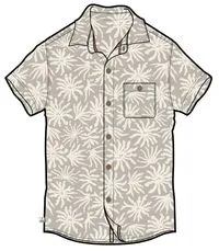 Chill Short Sleeve Shirt - Seaweed Pebble Grey