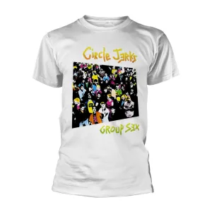 Circle Jerks Unisex T-shirt: Group Sex (White)