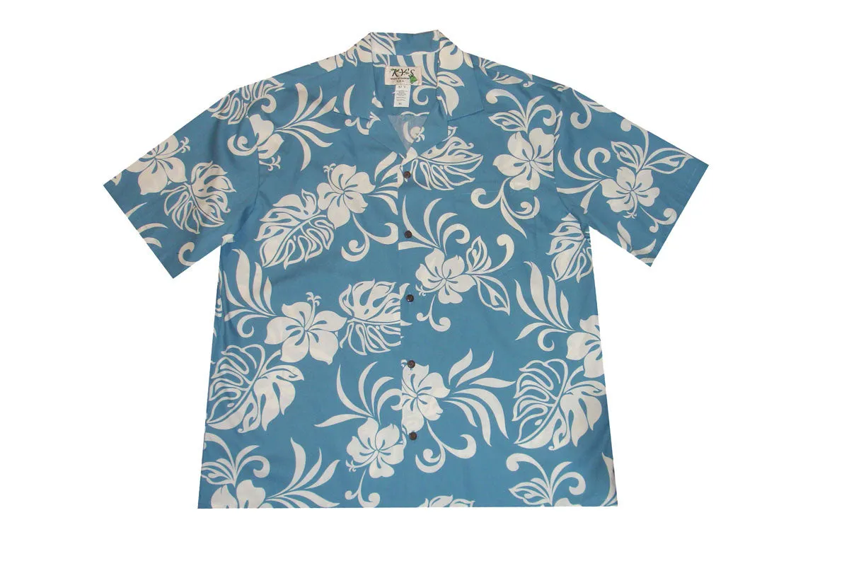 Classic Hibiscus Men's Aloha Cotton Shirt