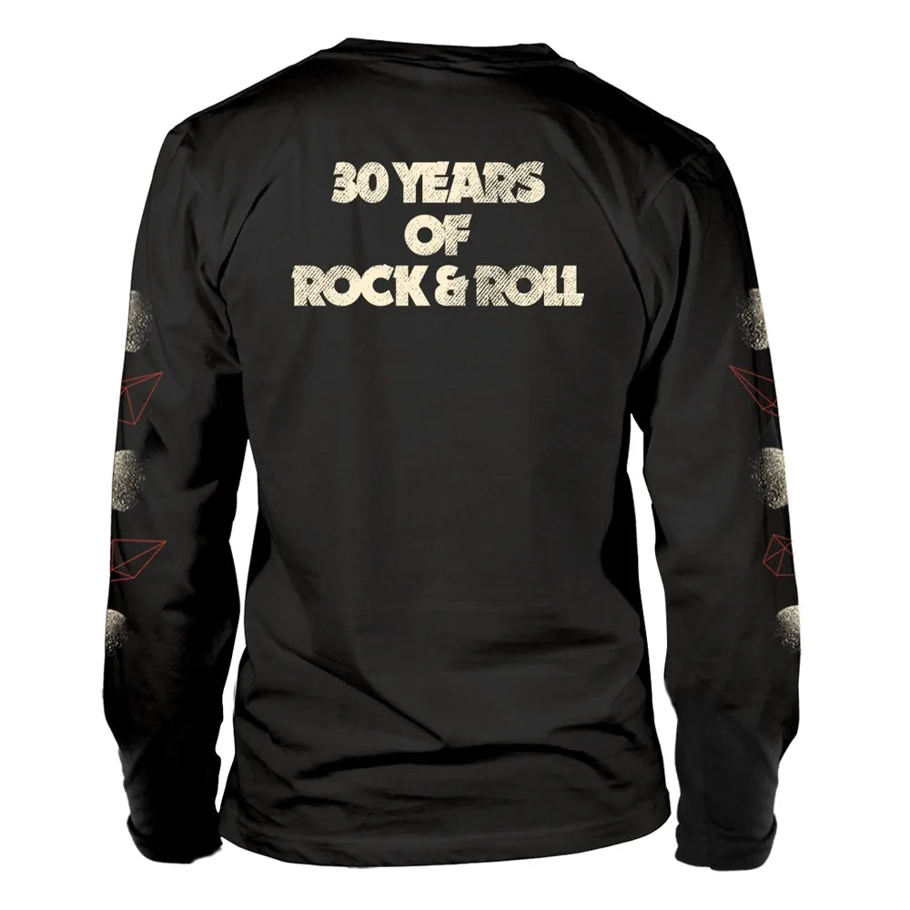 Clutch Unisex Long Sleeved T-shirt: Elephant (Black) (back print)