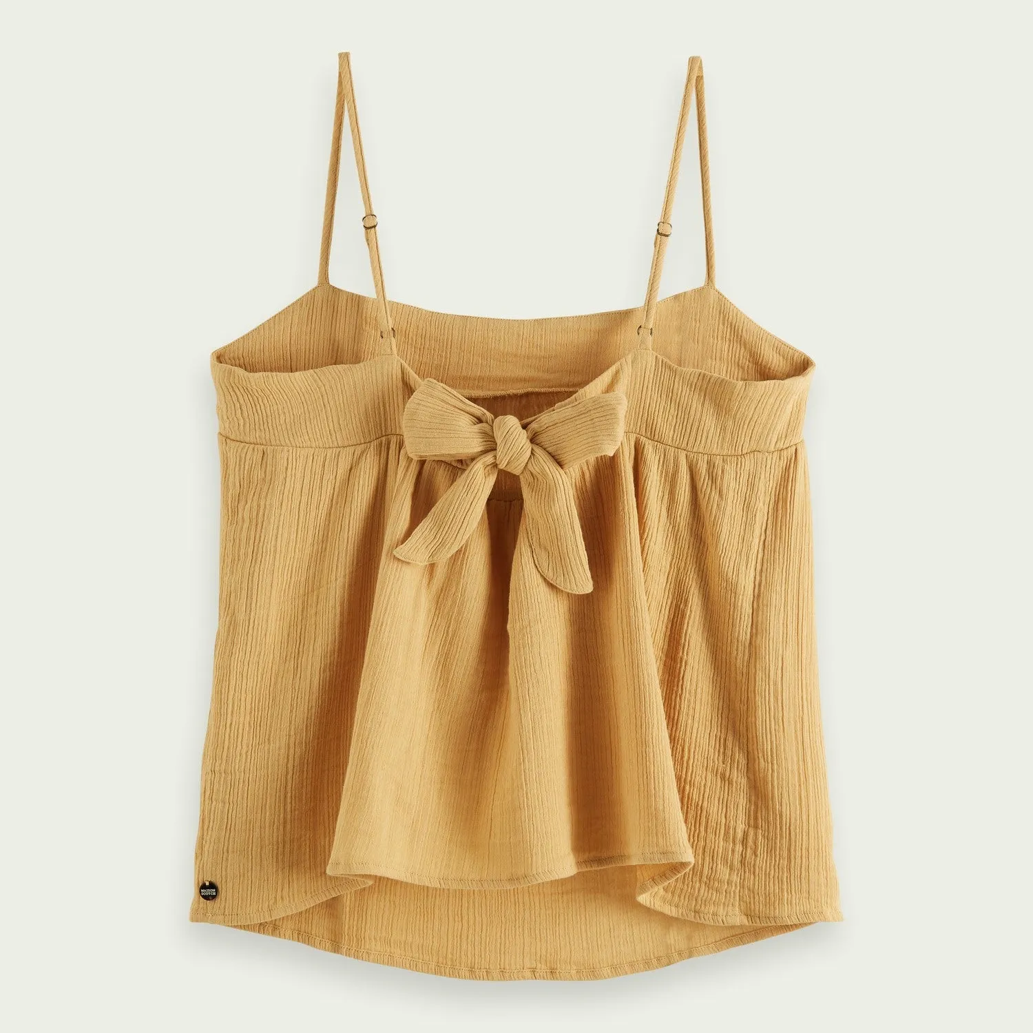Crepe Organic Cotton Tank Top (Straw)