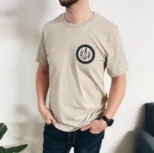 Dad Life Left Chest • Tan Tee