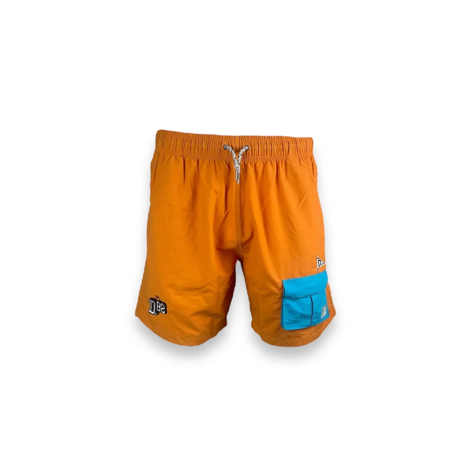 DLAB Hybrid Shorts Orange Blue Pocket