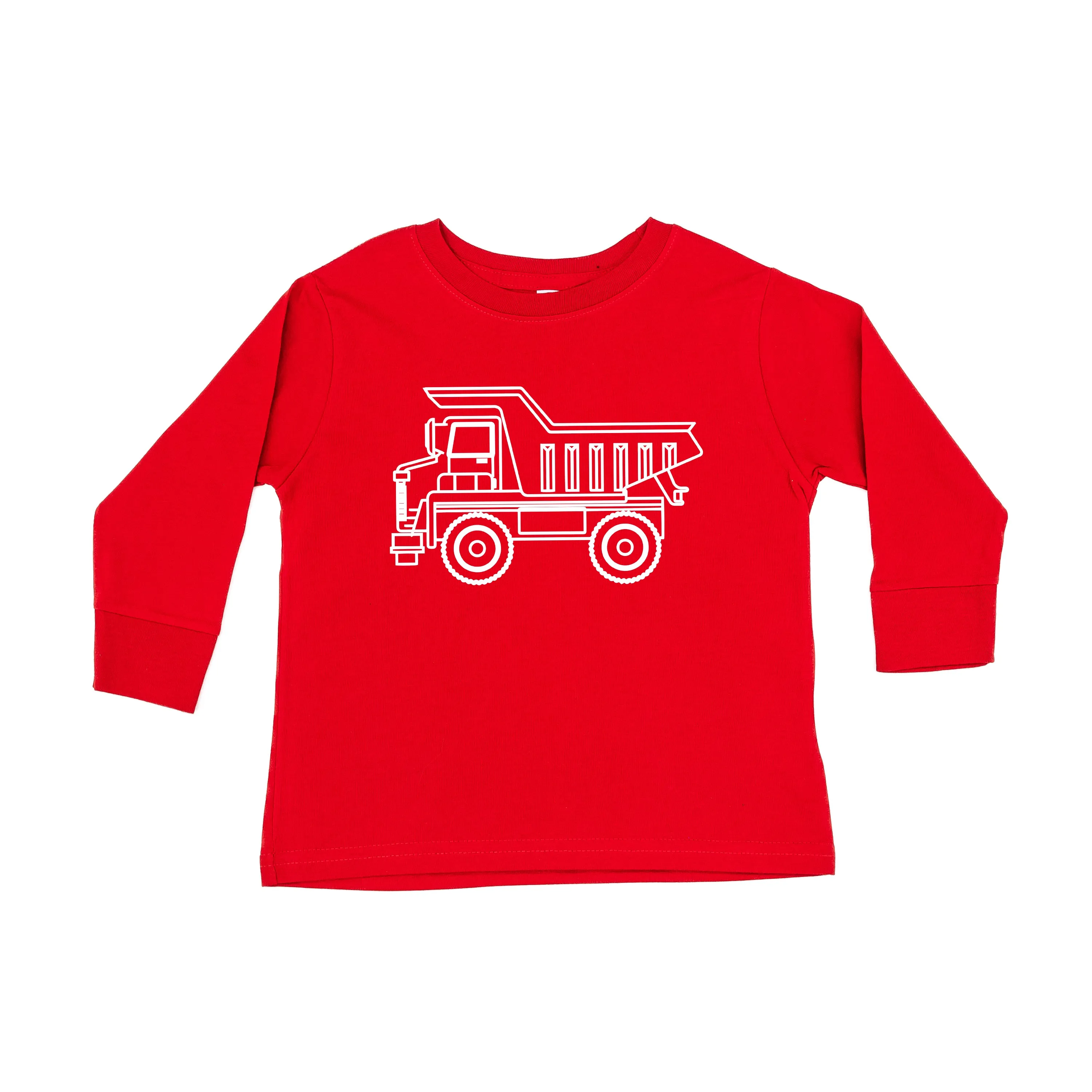 DUMP TRUCK - Minimalist Design - Long Sleeve Child Shirt