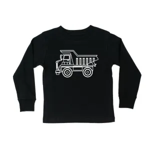 DUMP TRUCK - Minimalist Design - Long Sleeve Child Shirt