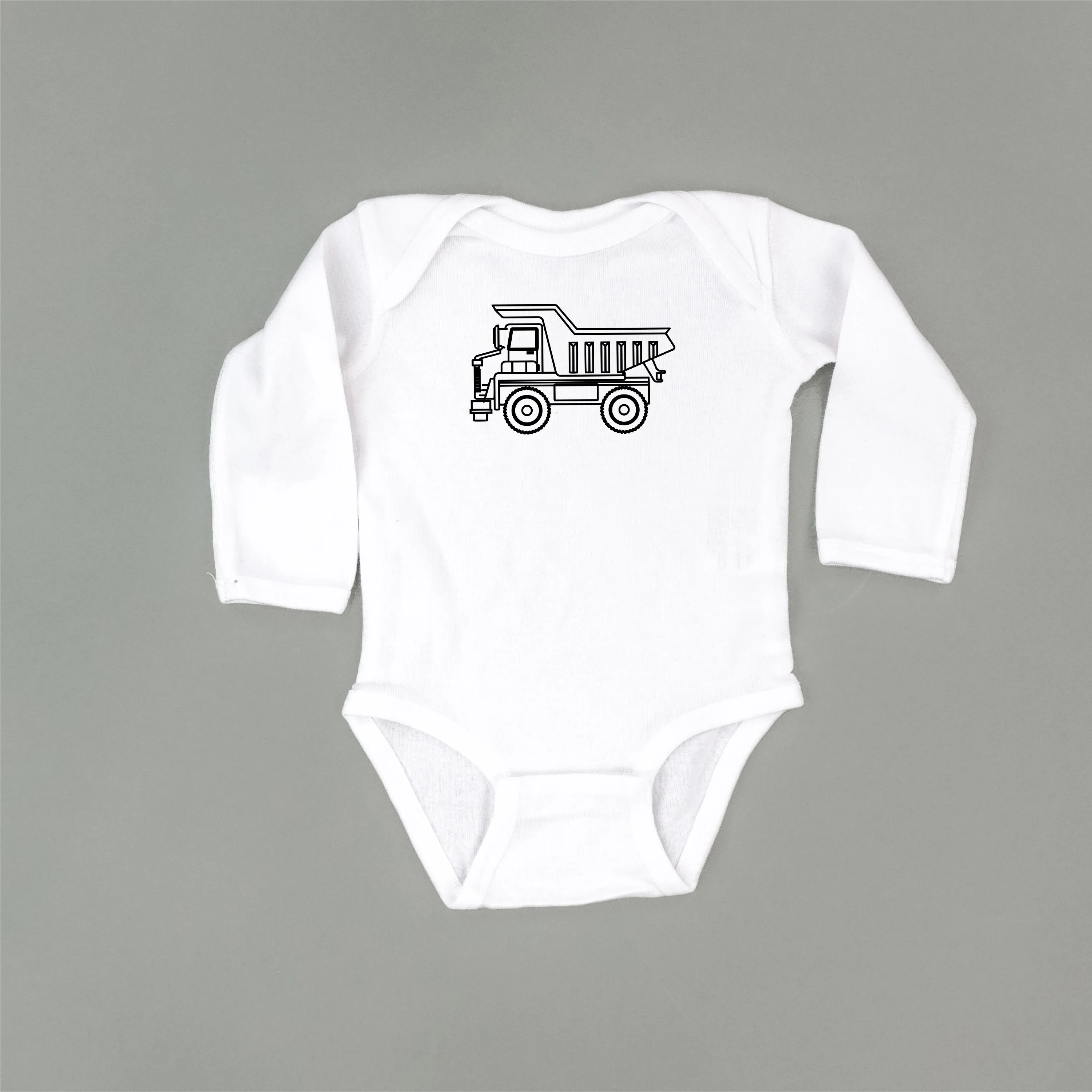 DUMP TRUCK - Minimalist Design - Long Sleeve Child Shirt