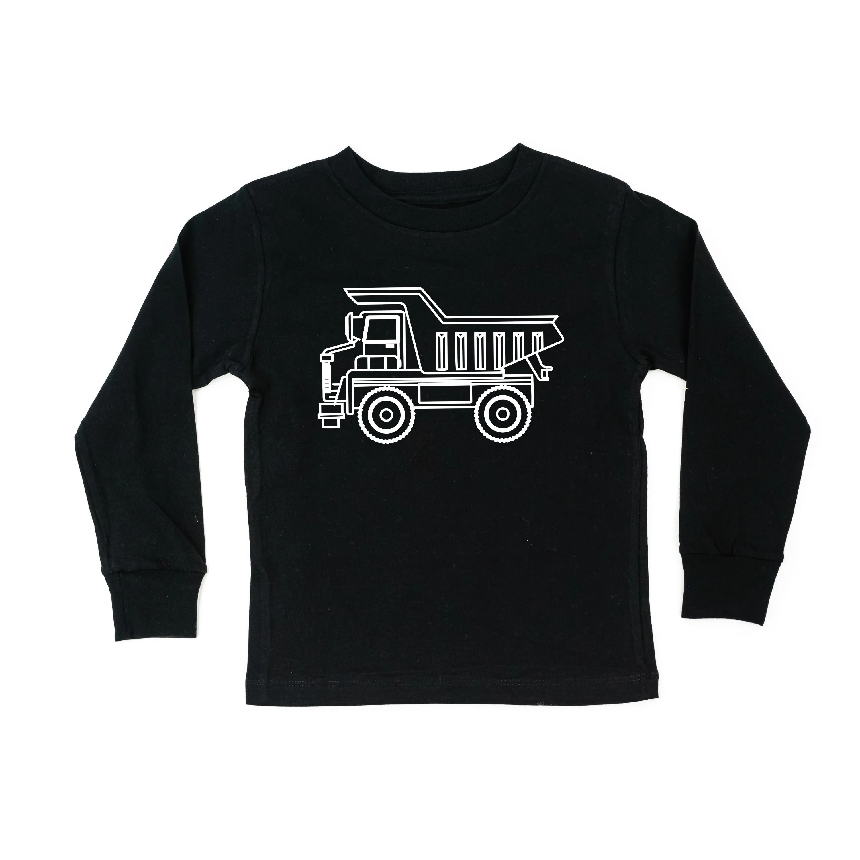 DUMP TRUCK - Minimalist Design - Long Sleeve Child Shirt