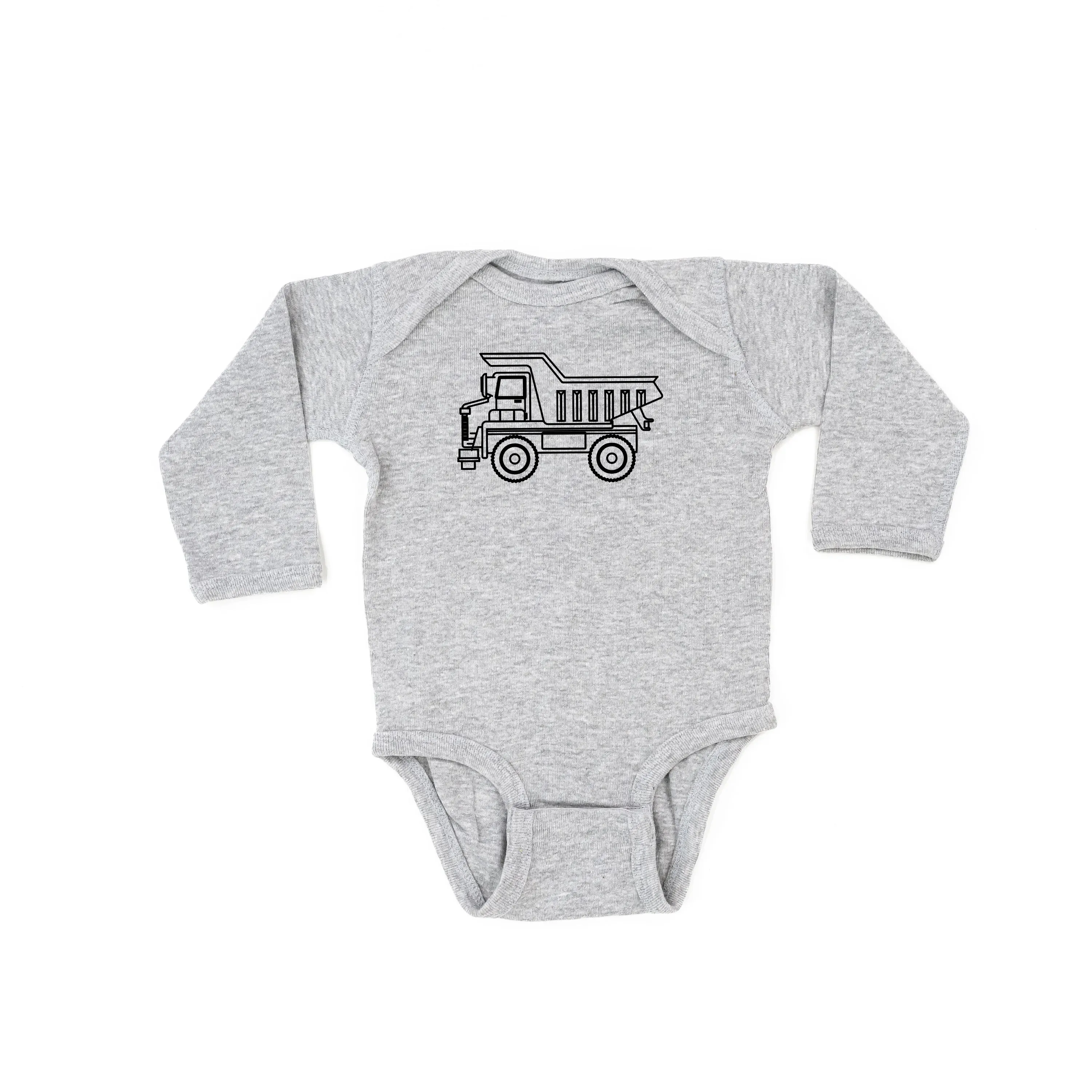 DUMP TRUCK - Minimalist Design - Long Sleeve Child Shirt