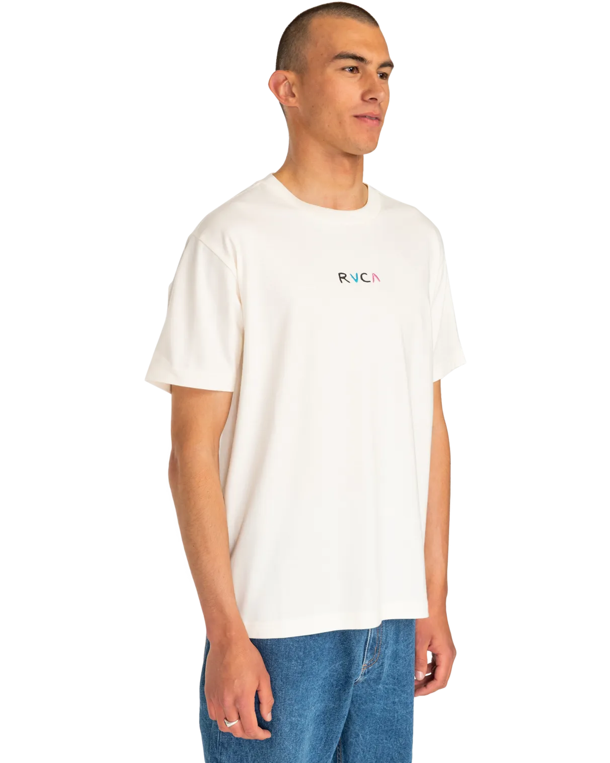 Flower Skull T-Shirt in Antique white