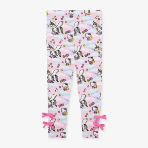 Hello Unicorn Bow Leggings