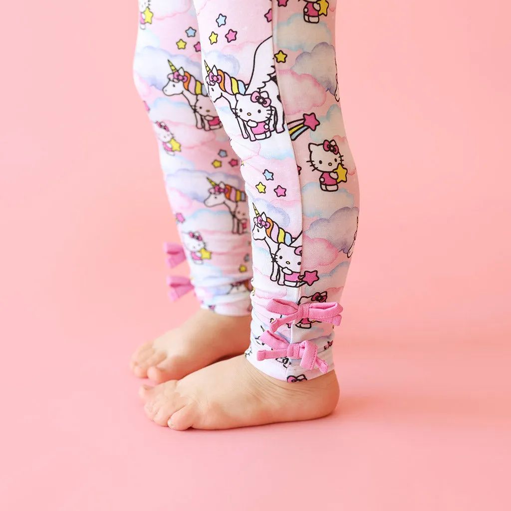 Hello Unicorn Bow Leggings