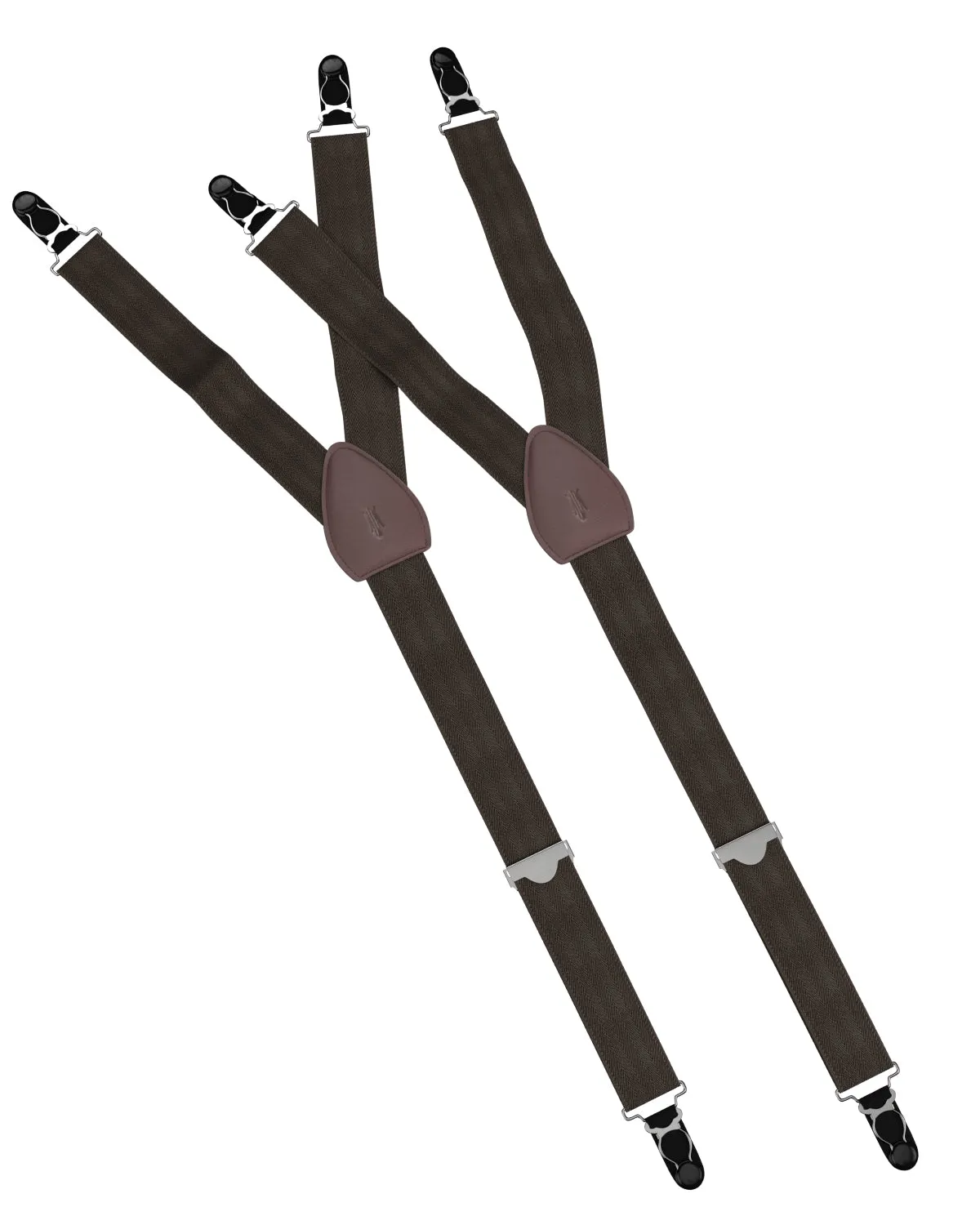 Herringbone Brown Shirttail Garters