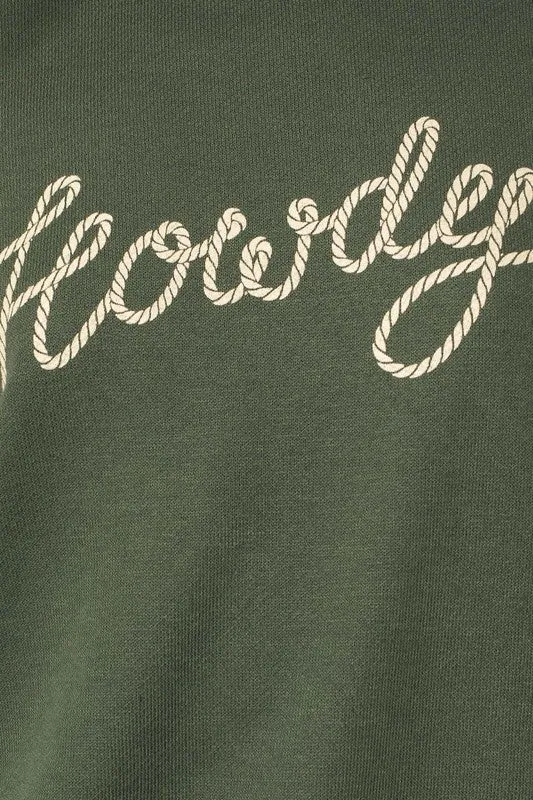 Howdy Graphic Print Top