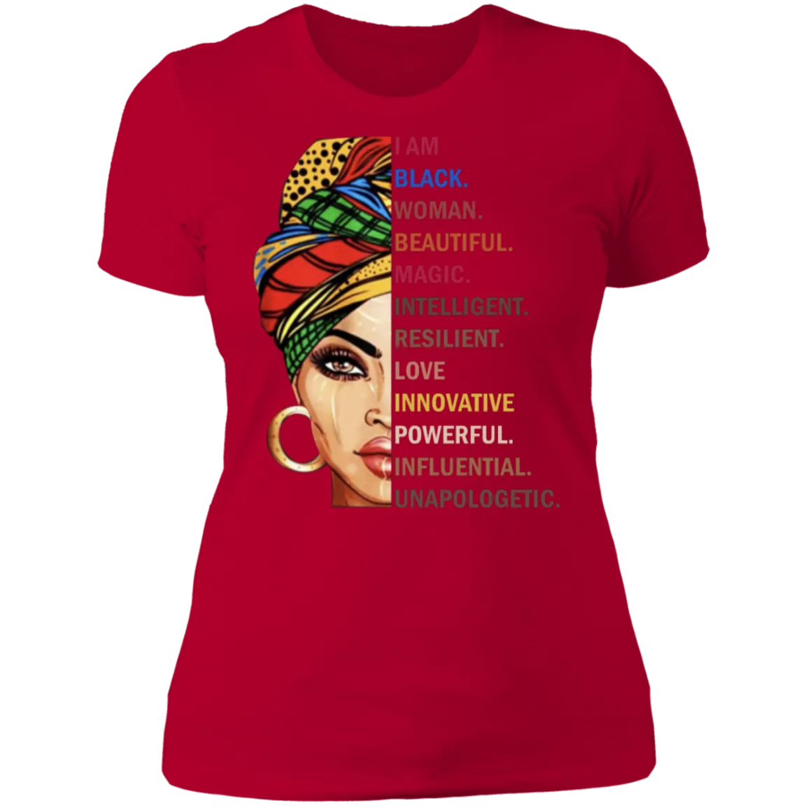 I Am A Black Woman - - Boyfriend T-Shirt