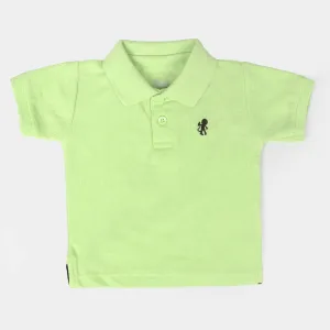 Infant Boys Cotton Polo Shirt - Sharp Green