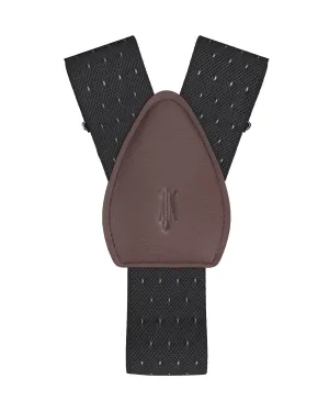 Jackson Dot Black White Shirttail Garters