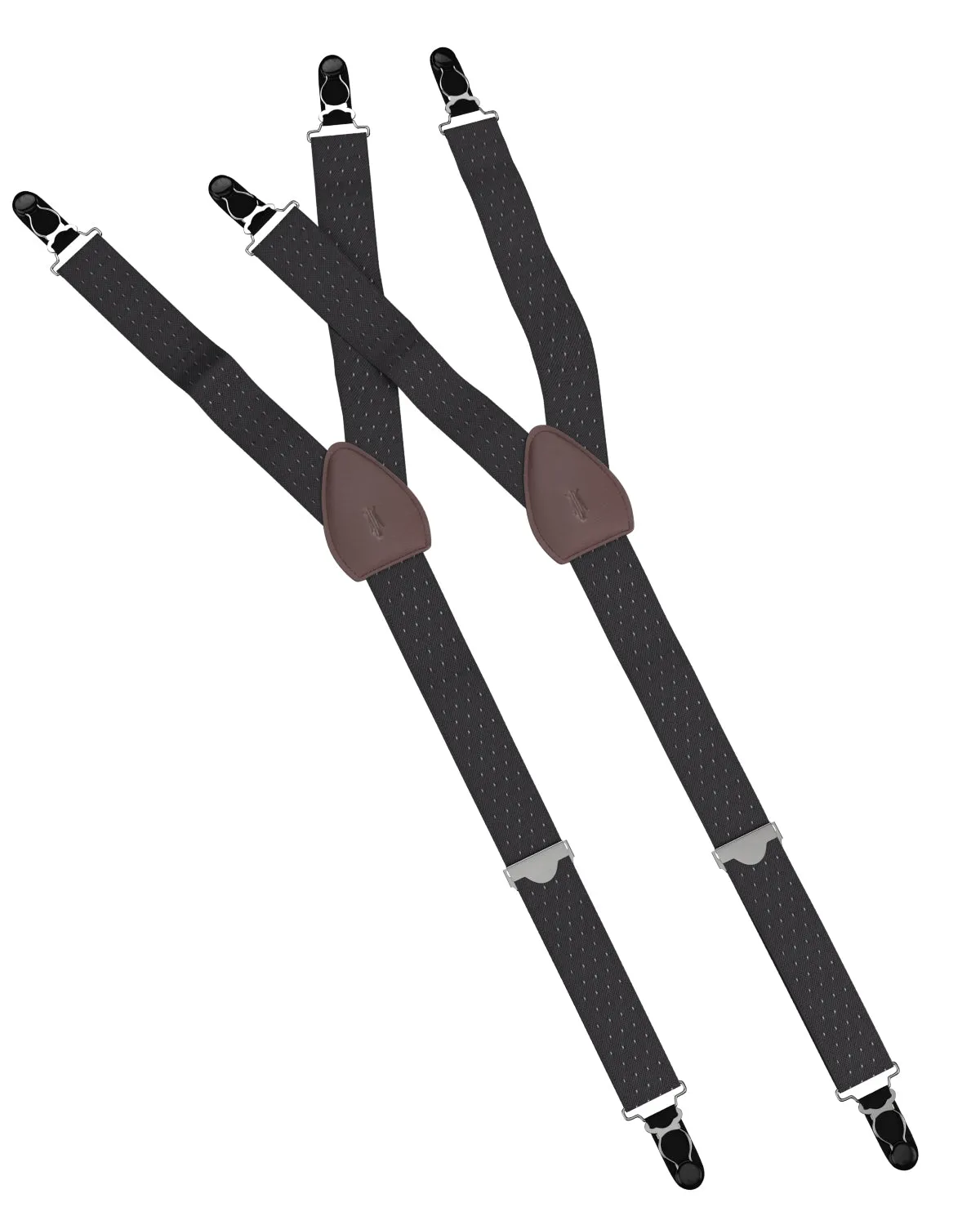 Jackson Dot Black White Shirttail Garters