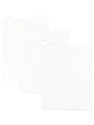 JIL SANDER - Logo Print 3 Pack T-shirt White