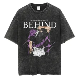 [KUJO] "Behind V2" Vintage Oversized T Shirt