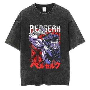 [KUJO] "Guts V9" Vintage Oversized T Shirt