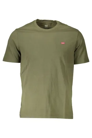Levi's Green Cotton Men T-Shirt