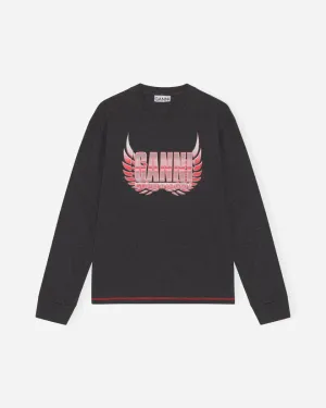 Melange Light Jersey Long Sleeve T-shirt - Phantom