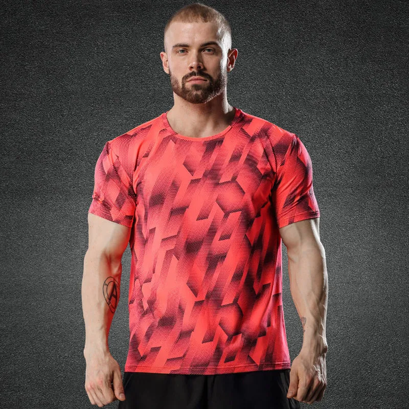 Mens Quick-drying Breathable Short Sleeve T-shirt