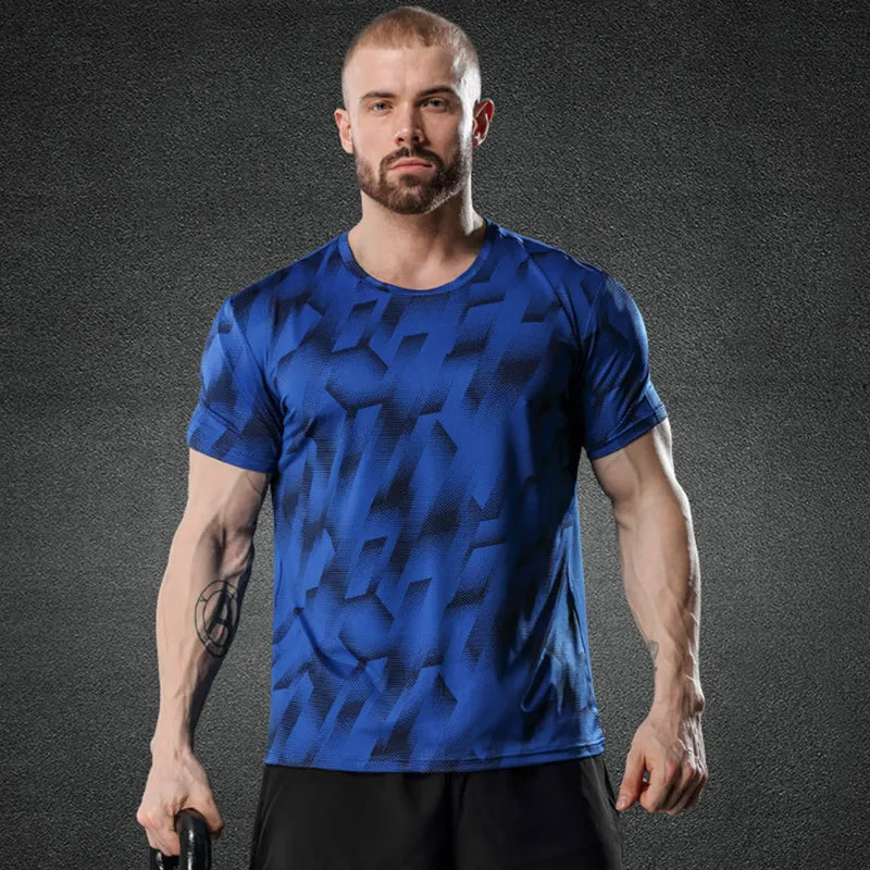 Mens Quick-drying Breathable Short Sleeve T-shirt
