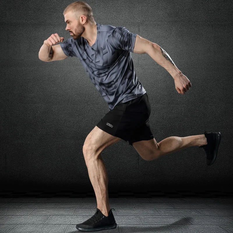 Mens Quick-drying Breathable Short Sleeve T-shirt